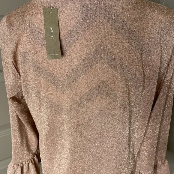 Rose Gold J.Crew long-sleeve Blouse - Picture 4 of 4